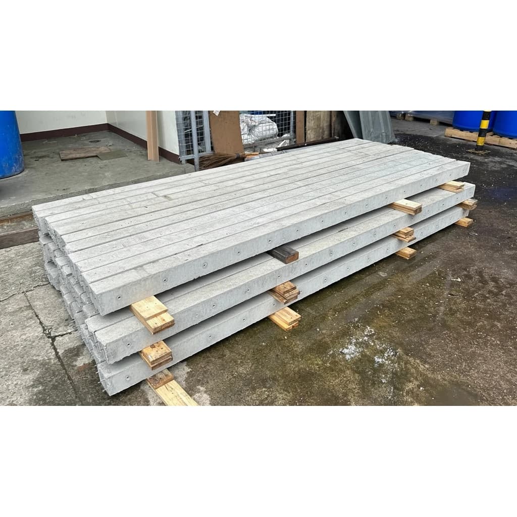 Barbed Wire Concrete Post